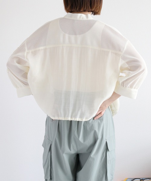 「cepo」 ブルゾン M オフホワイト レディース_画像9