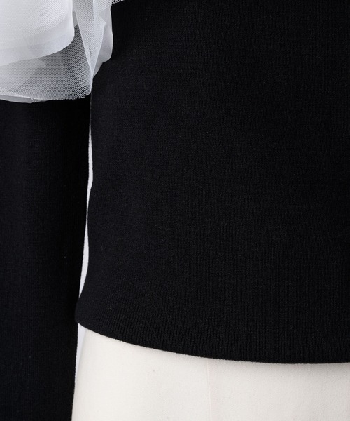 「J1U by LA BELLE ETUDE」 長袖ニット FREE シルバー レディース_画像9