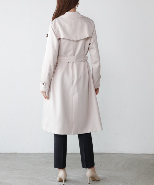 「M.deux」 トレンチコート MEDIUM ベージュ レディース_画像5
