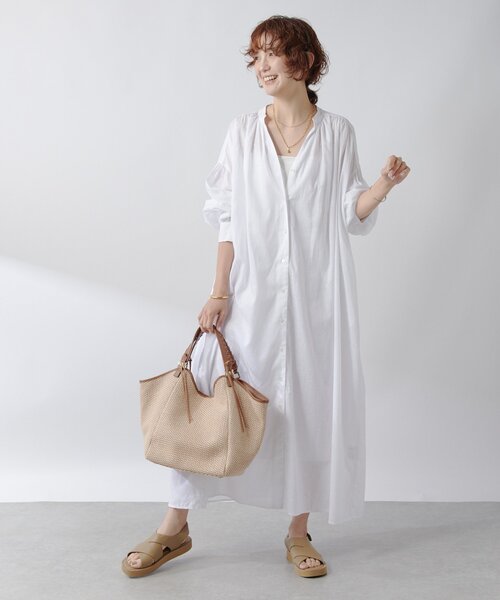 「RIVE DROITE」 長袖ワンピース 38 ホワイト レディース_画像2