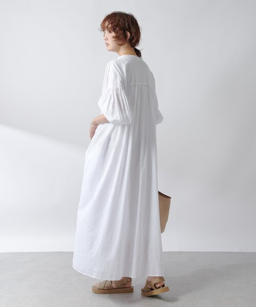 「RIVE DROITE」 長袖ワンピース 38 ホワイト レディース_画像5