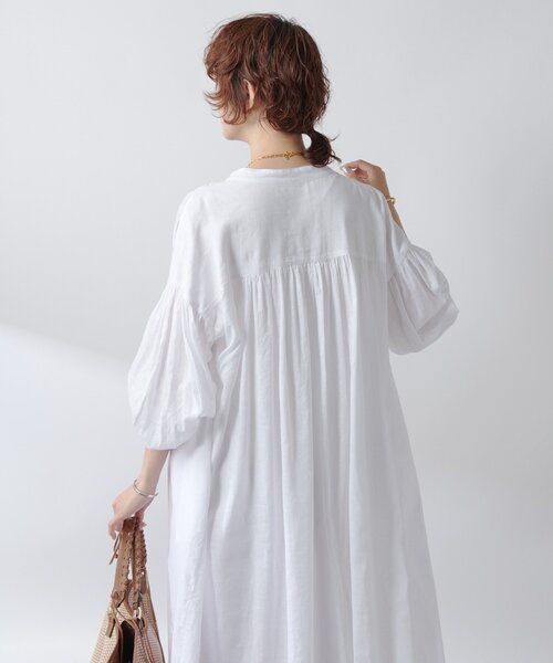 「RIVE DROITE」 長袖ワンピース 38 ホワイト レディース_画像8