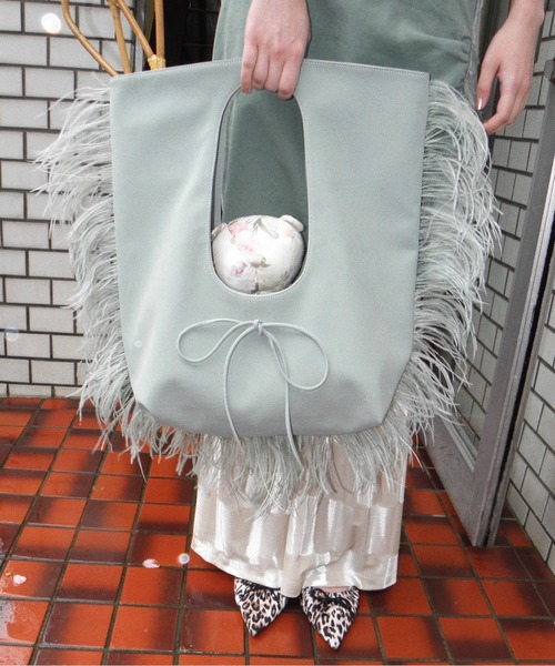 musubore（ムスボレ） トートバッグ jelly fish suede toe bag 