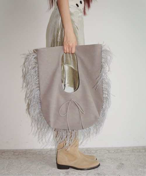 musubore（ムスボレ） トートバッグ jelly fish suede toe bag 