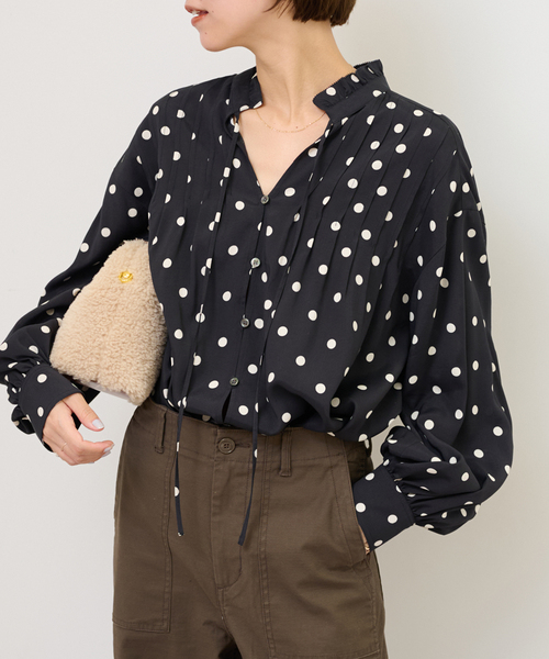 JOURNAL STANDARD relume  ドット柄メッシュレースブラウス JOURNAL STANDARD relume（ジャーナルスタンダード レリューム