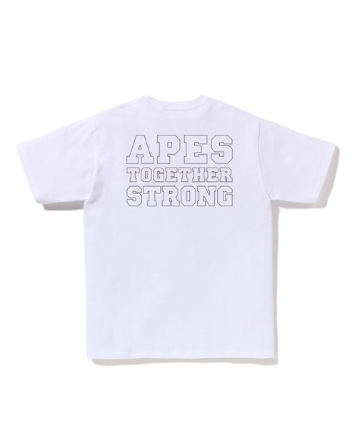 A BATHING APE 半袖Tシャツ ホワイト A BATHING APE（アベイシングエイプ） 半袖Tシャツ LARGE ホワイト
