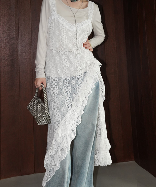 chuclla（チュクラ） ワンピース レースレイヤード キャミワンピース