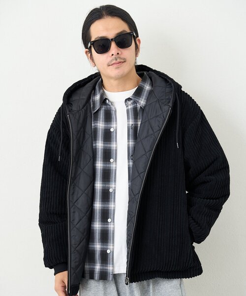 美品□Dunhill ダンヒル 無地 ダブルジップ スイングトップ ナイロン