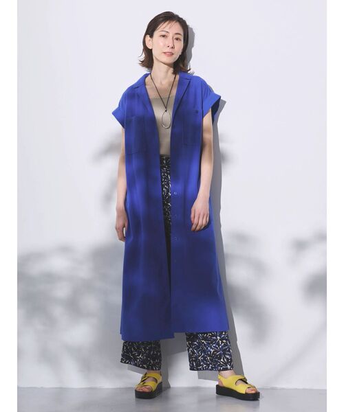 「Green Parks」 「chocol raffine robe」イージーパンツ FREE ブルー レディース_画像2