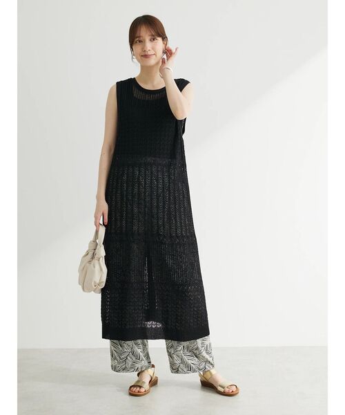 「Green Parks」 「chocol raffine robe」イージーパンツ FREE ブルー レディース_画像6