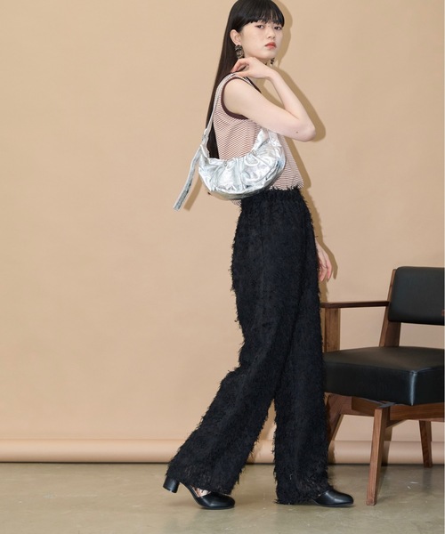 「THE YOn」 イージーパンツ FREE ブラック レディース_画像2