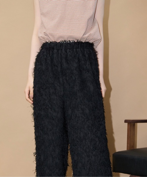 「THE YOn」 イージーパンツ FREE ブラック レディース_画像3