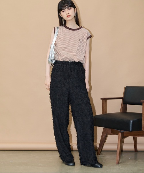 「THE YOn」 イージーパンツ FREE ブラック レディース_画像7