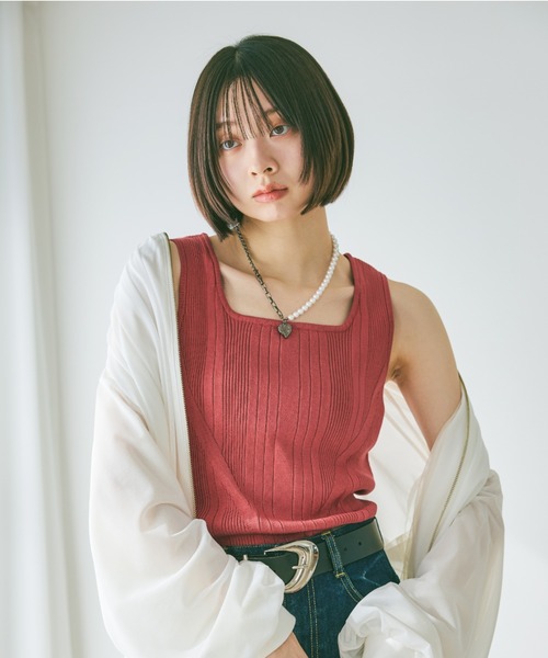 PAGEBOY（ページボーイ） タンクトップ ノースリーブ 「自宅で洗える