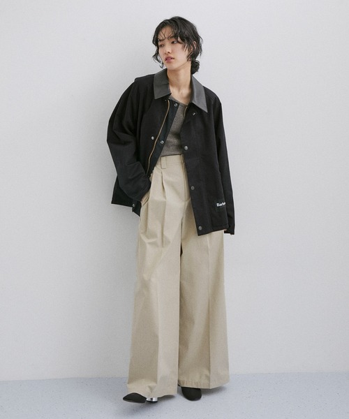 「ADAM ET ROPE'」 チノパンツ 36 ベージュ レディース_画像3