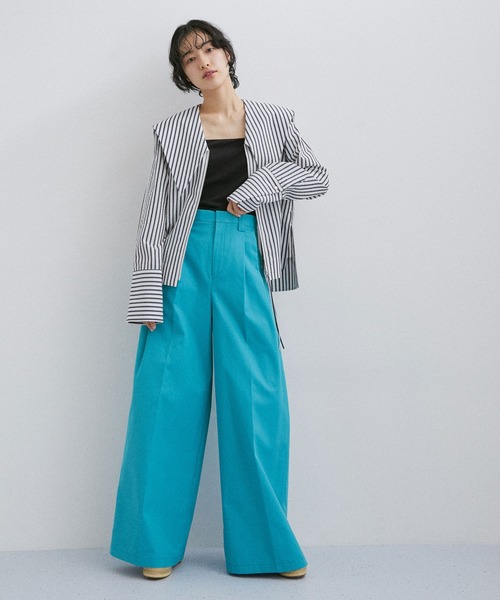 「ADAM ET ROPE'」 チノパンツ 36 ベージュ レディース_画像4