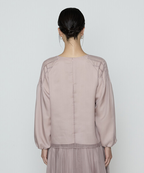 【NEW】K．T キヨコ タカセ（K．T KIYOKO TAKASE）/〔 Sサイズ 〕マットカルゼオーガンジー ブラウス K.T KIYOKO TAKASE（K.T キヨコ タカセ） ブラウス シャツ マット