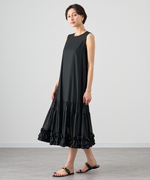 「ANAYI」 半袖ワンピース 36 グリーン レディース_画像5