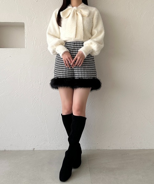 「apres jour」 長袖ニット X-LARGE オフホワイト レディース_画像9