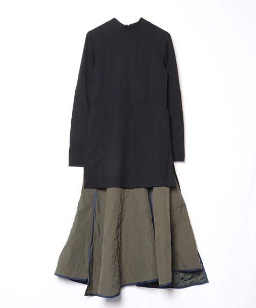 UN3D.（アンスリード） 長袖ワンピース 36 ブラック レディース