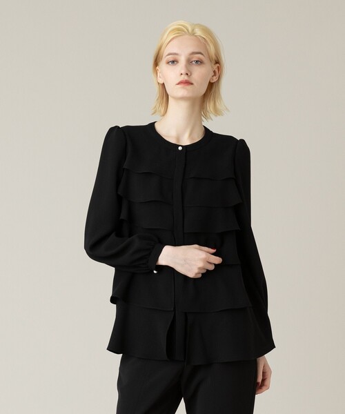 「LOULOU WILLOUGHBY」 長袖ブラウス 2 オフホワイト レディース_画像2