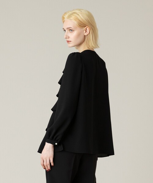 「LOULOU WILLOUGHBY」 長袖ブラウス 2 オフホワイト レディース_画像4