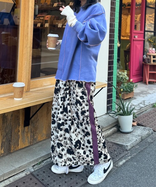 「mi via loca」 スウェットカットソー FREE トップグレー レディース_画像5