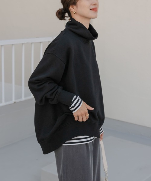 「URBAN RESEARCH DOORS」 スウェットカットソー MEDIUM ブルー レディース_画像2