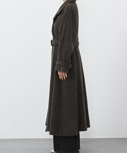 コート アウター セミダブルバックフレアウールコート 「低身長・小柄