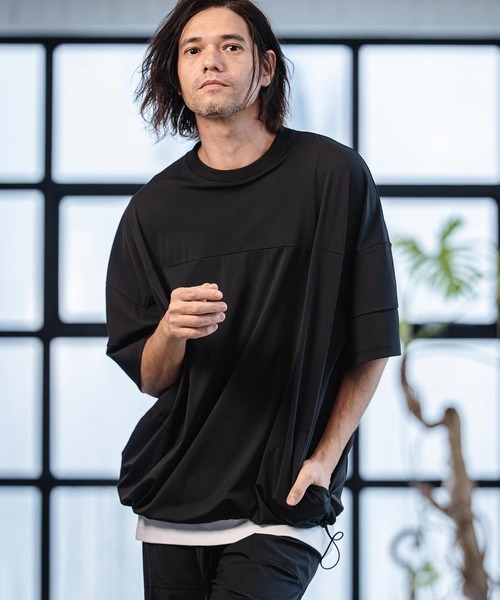 CAMBIO（カンビオ） tシャツ mt10186-Stretch Nylon Short Sleeve