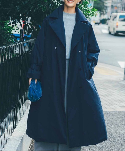 IEDIT（イディット） コート MEDIUM ネイビー レディース : ZOZOTOWN