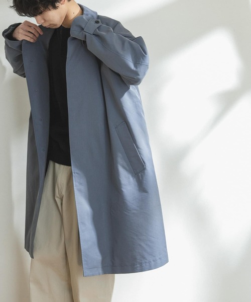 「FORK&SPOON」 ステンカラーコート 4 ベージュ メンズ_画像9