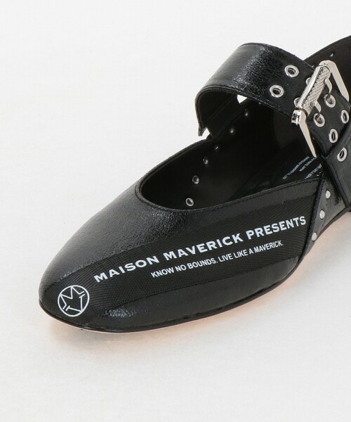 【MAISON MAVERICK PRESENTS】 バックベルトパンプス MAISON MAVERICK PRESENTS（メゾンマーベリックプレゼンツ） バレエ