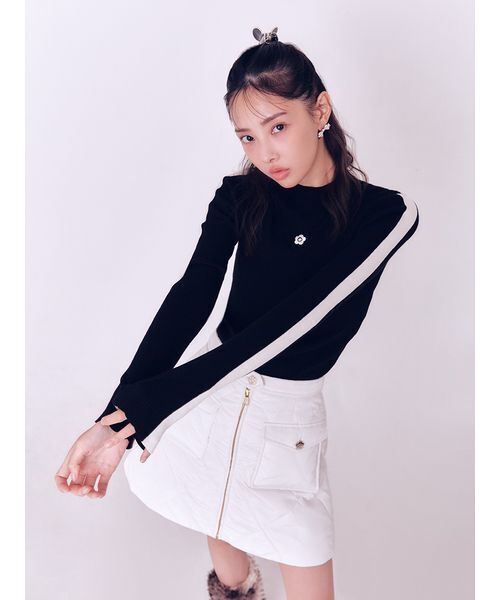 「LILY BROWN」 スカート「MARY QUANTコラボ」 1 ホワイト レディース_画像3