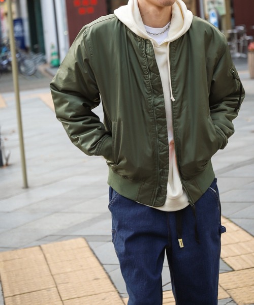 「ZIP FIVE」 ブルゾン MEDIUM オリーブ レディース_画像7