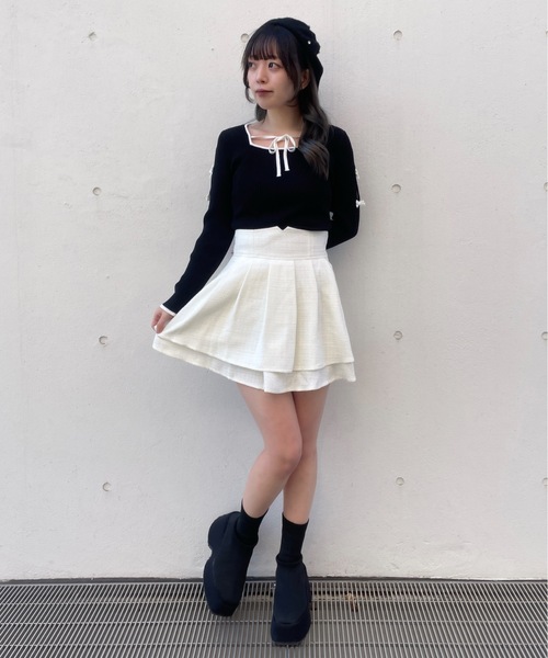 abc une face（アーベーセーアンフェイス） ニット セーター スリット