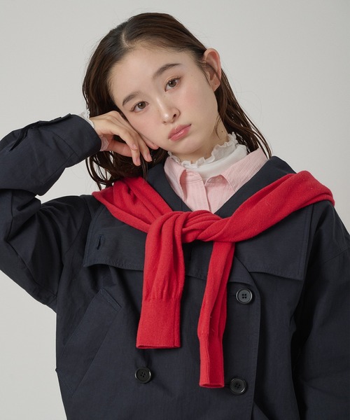 MUHET（ミュエータ） ブルゾン アウター stand collar double breasted