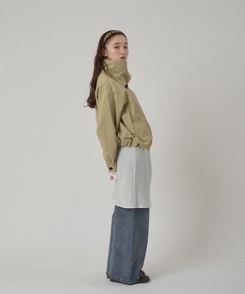 MUHET（ミュエータ） ブルゾン アウター stand collar double breasted