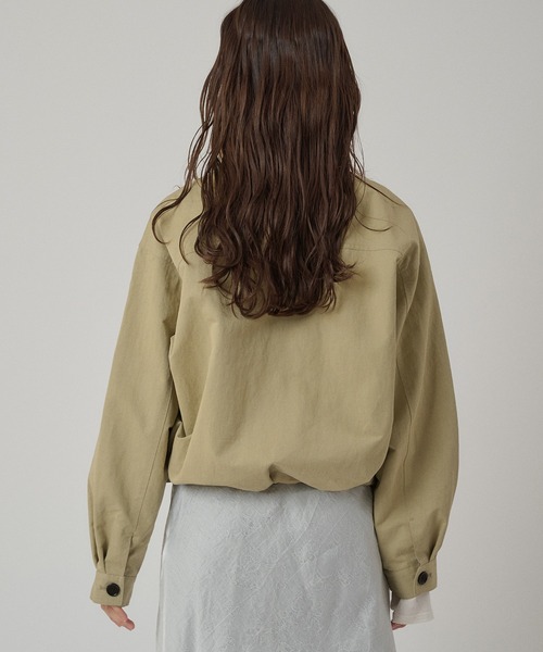 MUHET（ミュエータ） ブルゾン アウター stand collar double breasted