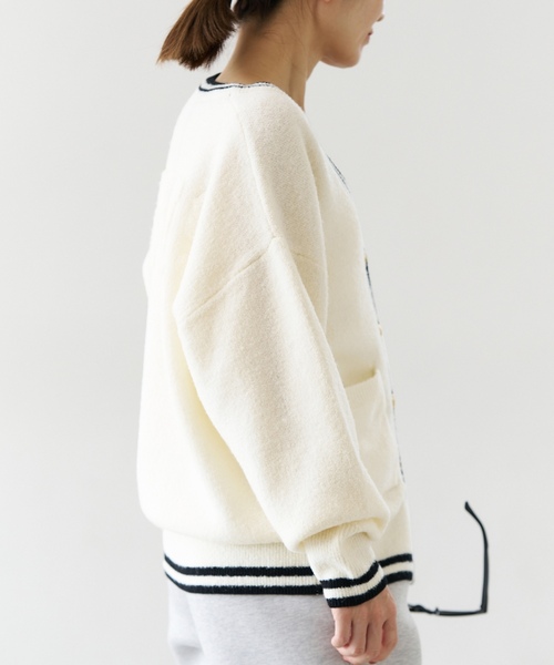 「VERMEIL par iena」 ニットカーディガン FREE アイボリー レディース_画像9