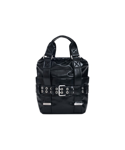 Desigual（デシグアル） デイバック リュック ブラックエナメルレザー