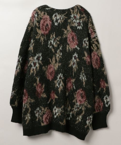 「JEANASIS」 ニットカーディガン FREE グリーン レディース_画像6