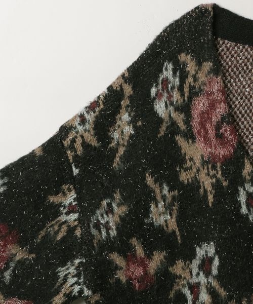 「JEANASIS」 ニットカーディガン FREE グリーン レディース_画像8