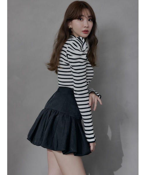 Her lip toフリル付きノースリーブニット　ホワイト Her lip to 長袖ニット M ホワイト レディース : ZOZOTOWN Yahoo!店
