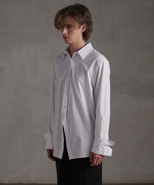 「GRANCY」 長袖シャツ M ホワイト メンズ_画像5
