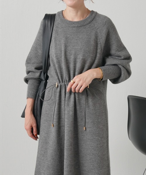 「COLLAGE GALLARDAGALANTE」 ニットワンピース FREE ブラック レディース_画像3