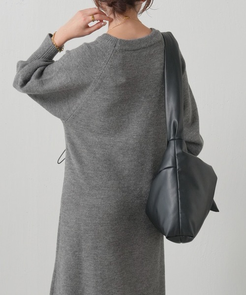 「COLLAGE GALLARDAGALANTE」 ニットワンピース FREE ブラック レディース_画像4