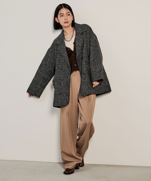 「Shelly island」 ジャケット FREE ブラウン レディース_画像5