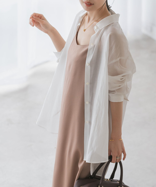 「NOBLE」 長袖シャツ FREE イエロー レディース_画像3