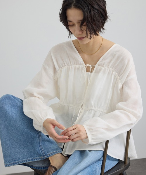 SALON adam et rope'（サロン アダム エ ロペ） ブラウス シャツ 「WEB